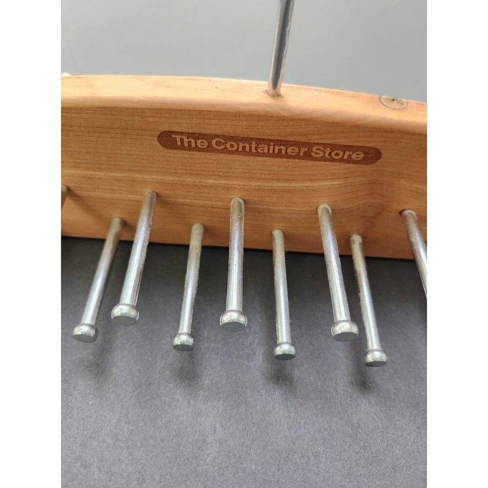 The Container Store Cedar Tie Belt & Scarf Hanger Closet Organizer 42 Pegs